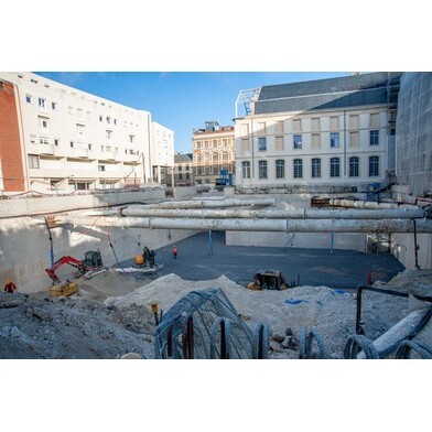 Terrassement, cour jardin