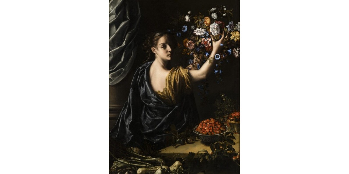 La jeune fille aux fleurs, ANONYME FRANCAIS 17ème siècle - Portail