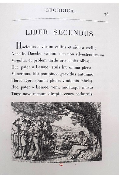 extrait des Géorgiques de Virgile, édition de 1928