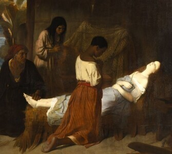 Fig. 3 - Émile Signol, « Paul et Virginie » détail
