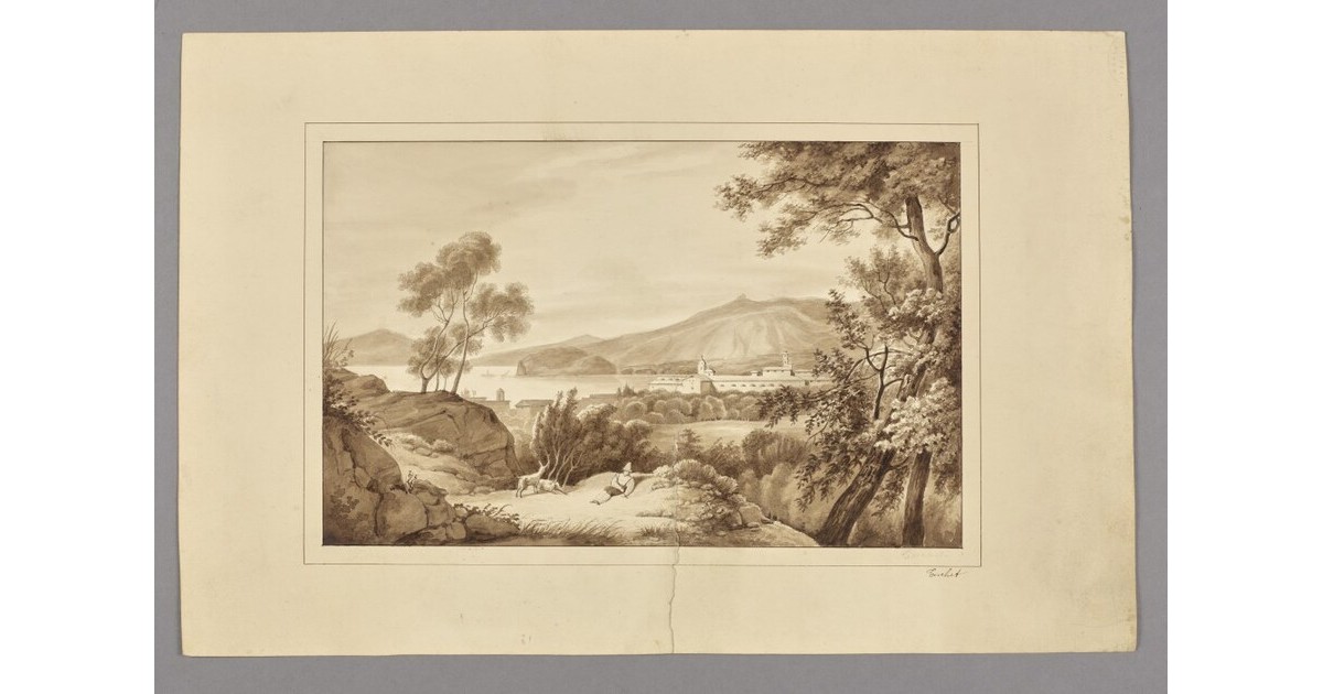 Scène pastorale au bord d’un lac, TORCHET - Portail officiel des Musées ...