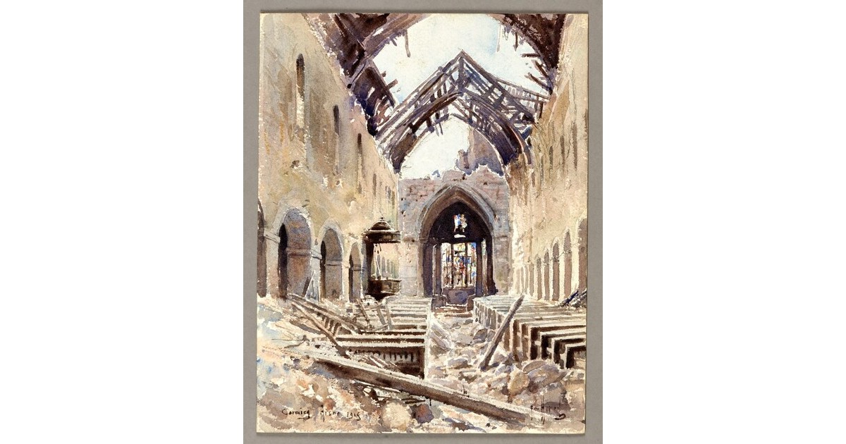 Appay Nef d’une église en ruines, APPAY - Portail officiel des Musées de Reims