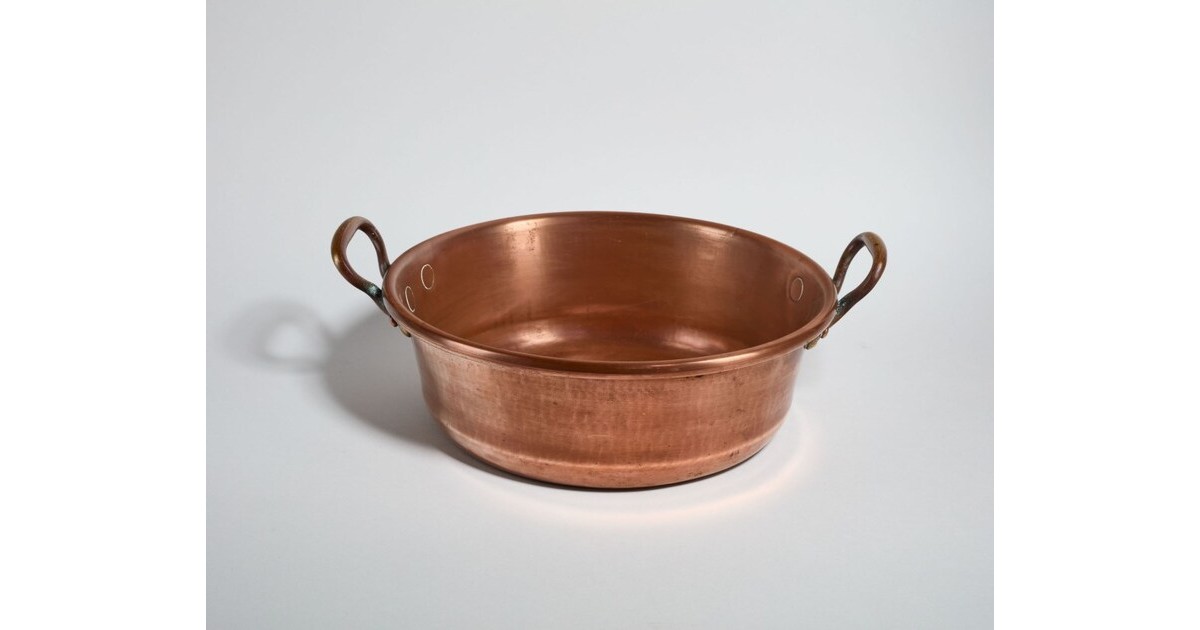 Bassine à Confiture En Cuivre Massif CopperGarden - 26 Cm / 3L - Fabriquée Au Portugal