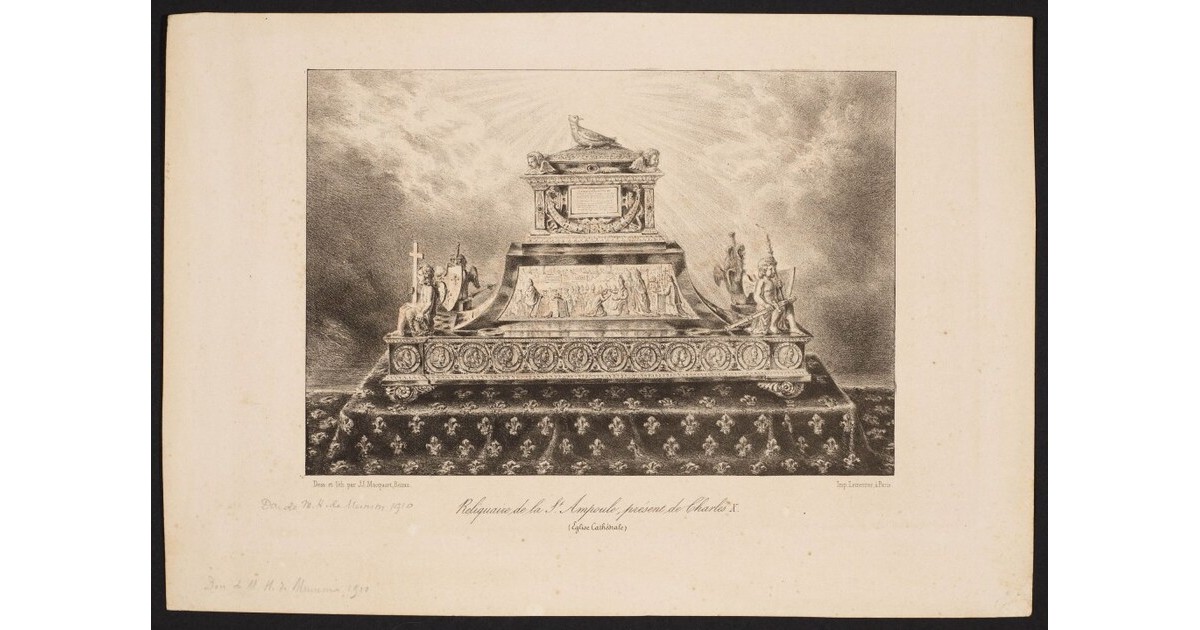 Reliquaire de la Sainte Ampoule, présent de Charles X, MAQUART Portail officiel des Musées de