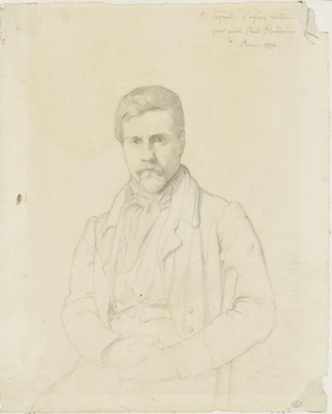 Fig. 2 - Paul Flandrin, « Portrait du peintre Emile Signol »