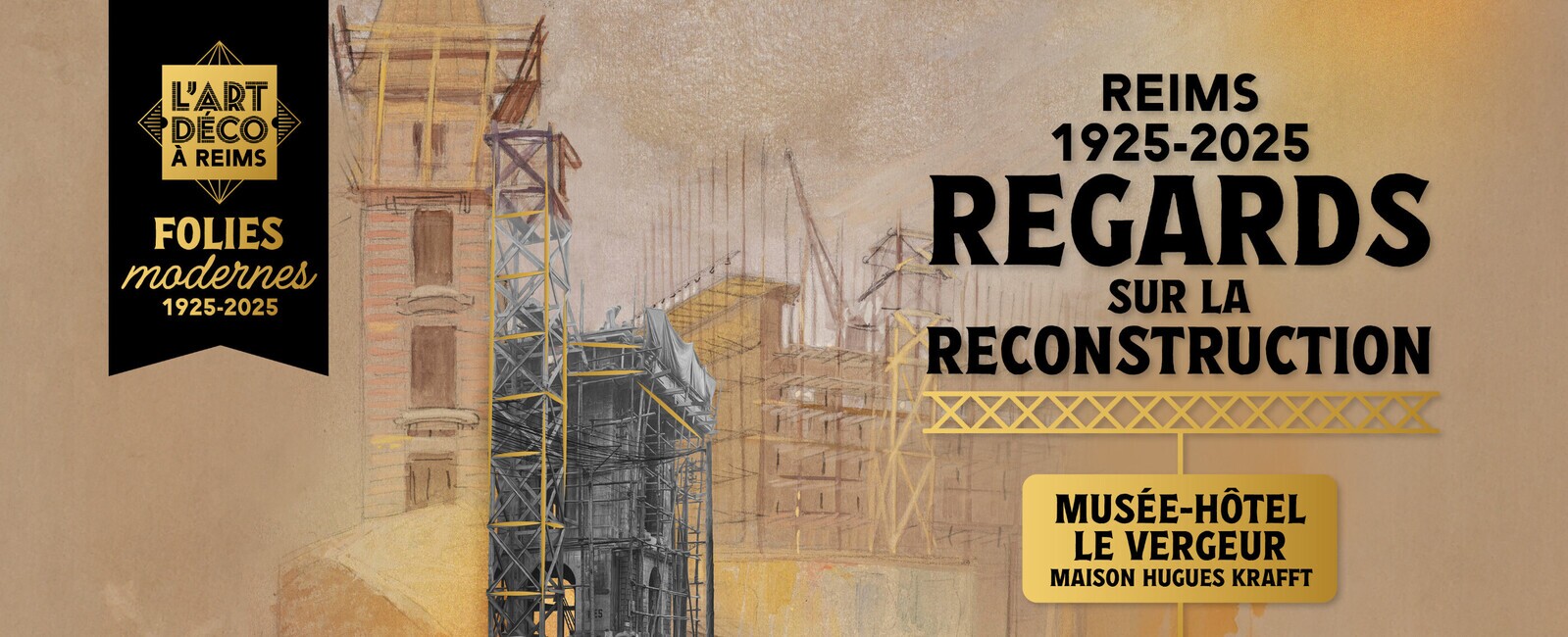{{Autour de l'exposition}} Reims, 1925-2025 - regards sur la reconstruction