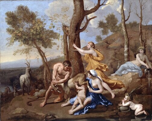 « L'Enfance de Jupiter », Nicolas Poussin