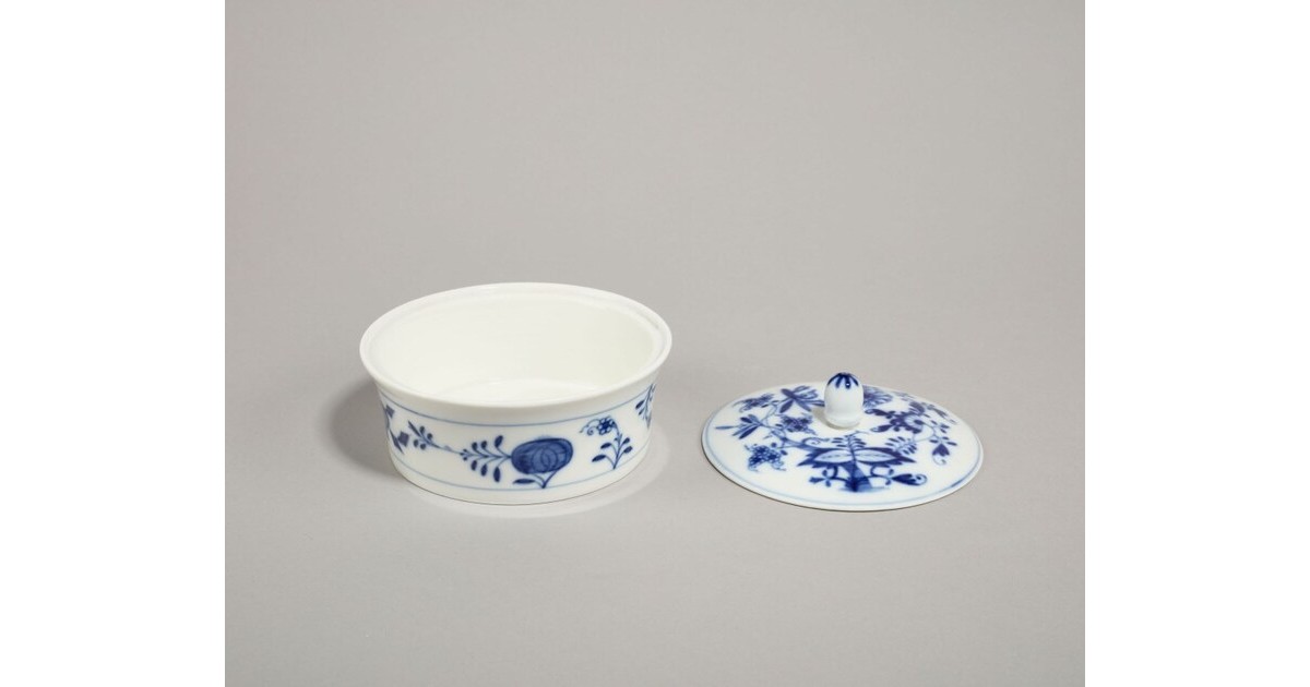 Boîte Porcelaine Meissen Légumes - Oignon Pois Carottes, 8x9 Cm, Pièce Unique 2020