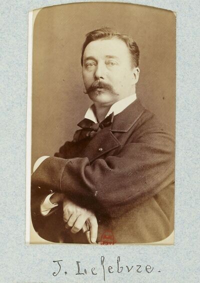 Fig. 1 : Détail du portrait de Jules Lefebvre