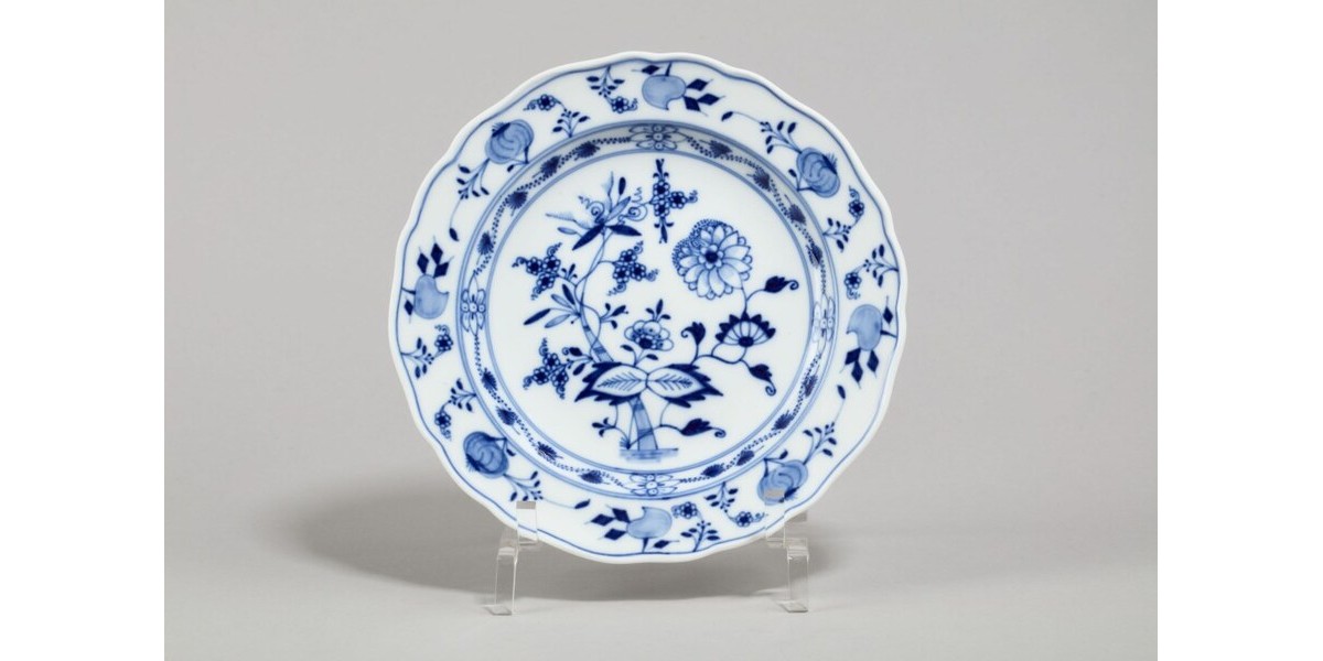 3 Assiettes à Dîner Meissen Motif Oignon Bleu - Porcelaine Allemagne - Occasion Parfait état