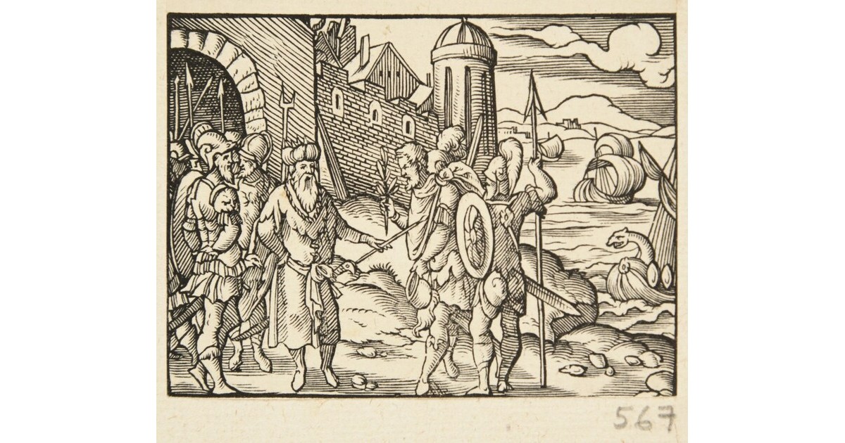 Gravure Sur Bois De Hans Weiditz - XVIe Siècle, Originale, Thème Religion/mythologie