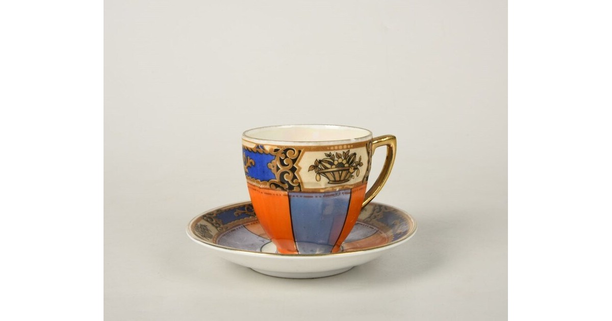 4 TASSES A CAFE ART DECO 1930 PORCELAINE MZ ALTROLAU CM-R CZECHOSLOVAKIA XXème EUR 35,00 - FR