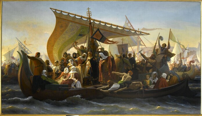 Fig. 5 - Émile Signol, « Le passage du Bosphore, par les Croisés »