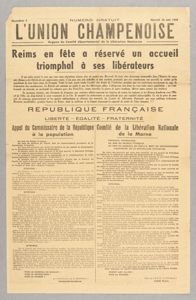  par COMITÉ DÉPARTEMENTAL DE LA LIBÉRATION NATIONALE