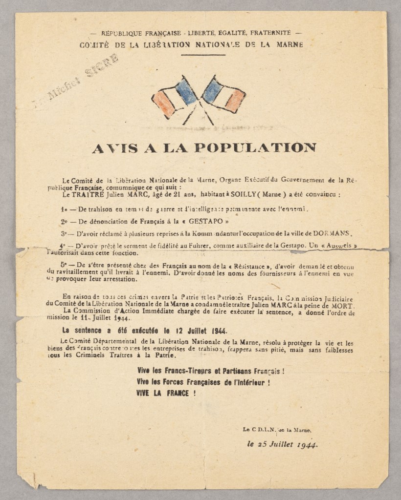  par COMITE DE LA LIBERATION NATIONALE DE LA MARNE